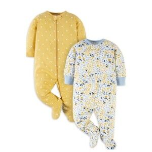 NWOT Gerber Baby Girl Sleep 'n Plays, 2-Pack (3/6m)